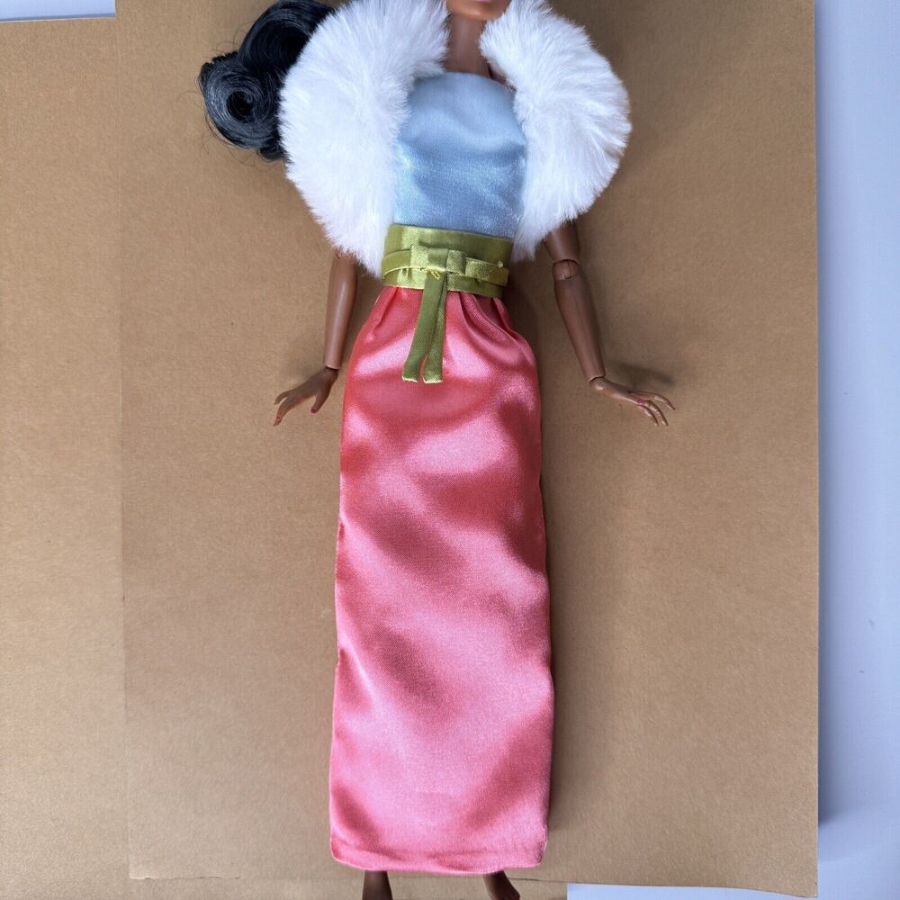 Poppy Parker at Home It’s My Party Dress Gown Silkstone Vintage 90s Barbie Fur